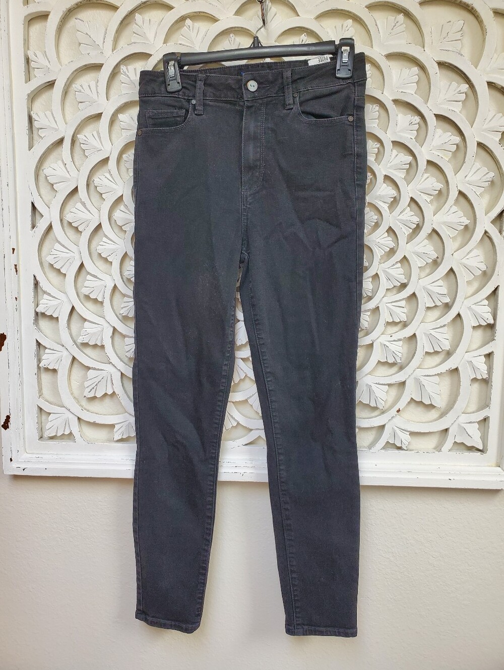 Paige Margot Ankle Size 28 Waxed Black Skinny Jeans